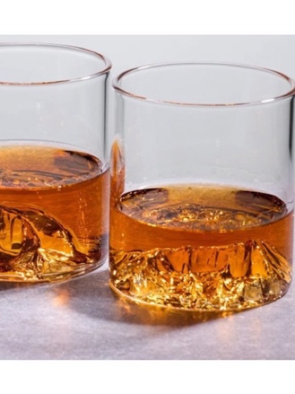 North Drinkware Set of 2 Glasses, Mt Rainier & Mt Whitney